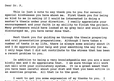Student's Letter